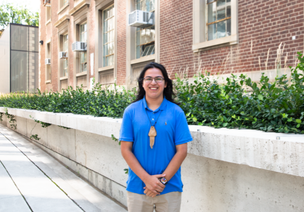 Connor Isaac (Year 3 MechE) is spending 12 months working with Walpole Island First Nation Chief and Council during his PEY Co-op. (photo by Tristan McGuirk)
